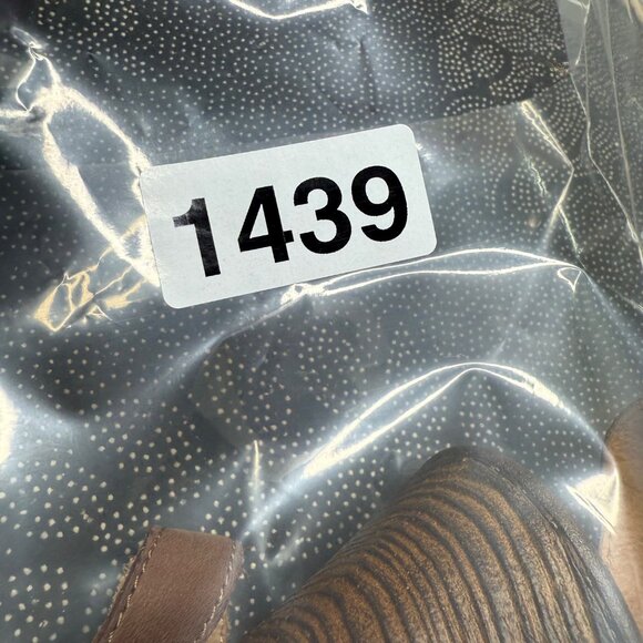 Børn Brown Leather Strappy Heeled Sandals Size 10M Handcrafted Footwear - Picture 9 of 9